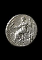Oud-Grieks Zilver Alexander de Grote Drachme - Levenslange, Antiek en Kunst