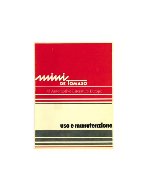 1977 INNOCENTI MINI DE TOMASO INSTRUCTIEBOEKJE ITALIAANS, Auto diversen, Handleidingen en Instructieboekjes, Ophalen of Verzenden