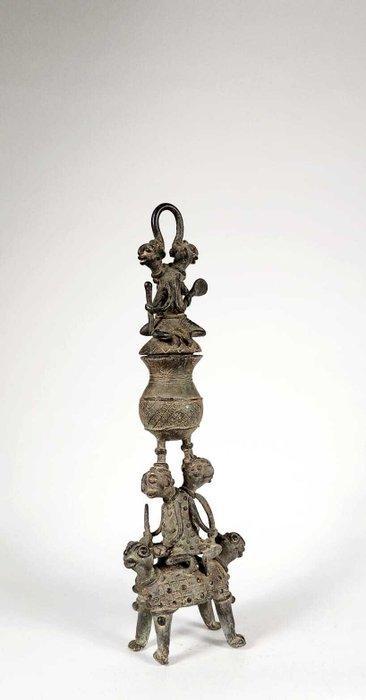 Bronzen doos in de vorm van een Sao Medicinale Schildpad -, Antiek en Kunst, Kunst | Niet-Westerse kunst