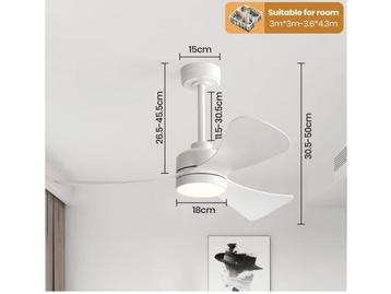Veiling - Plafondventilator met verlichting en ab 106 cm beschikbaar voor biedingen