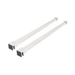 2x Stabilisatiestang Wiesbaden Slim 120 cm Wit, Ophalen of Verzenden, Nieuw, Douche