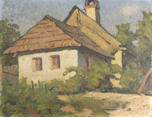 Emil Lenhardt (1886-?) - Bauerngehöft, Antiek en Kunst, Kunst | Schilderijen | Klassiek