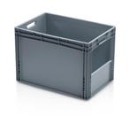 Magazijnbak 600x400x420mm met grijpopening stapelbaar, Zakelijke goederen, Kantoor en Winkelinrichting | Magazijn, Stelling en Opslag