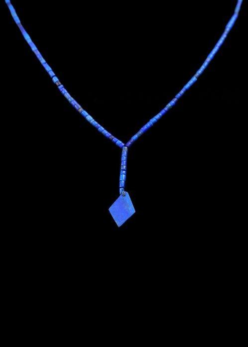 West-Aziatisch Lapis Lazuli Kralenketting (Zonder, Antiek en Kunst, Antiek | Overige Antiek