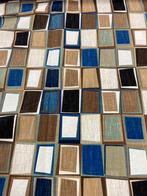Exclusieve stof met geometrische patronen in dubbele hoogte