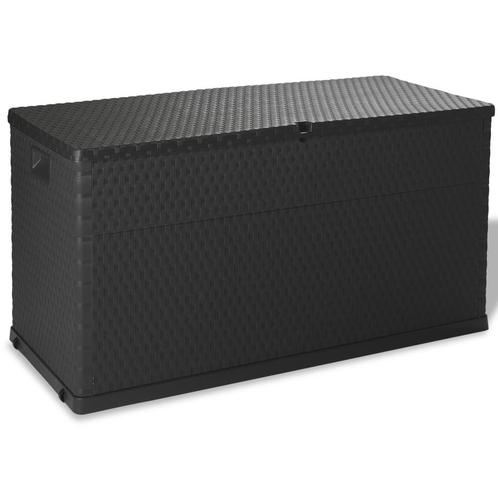 vidaXL Tuinbox 120x56x63 cm polypropeen rattan, Tuin en Terras, Bergingen en Tuinkasten, Nieuw, Verzenden
