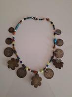 Zilver, glas, stenen - Halsketting - Kuchi con rials Pahlavi