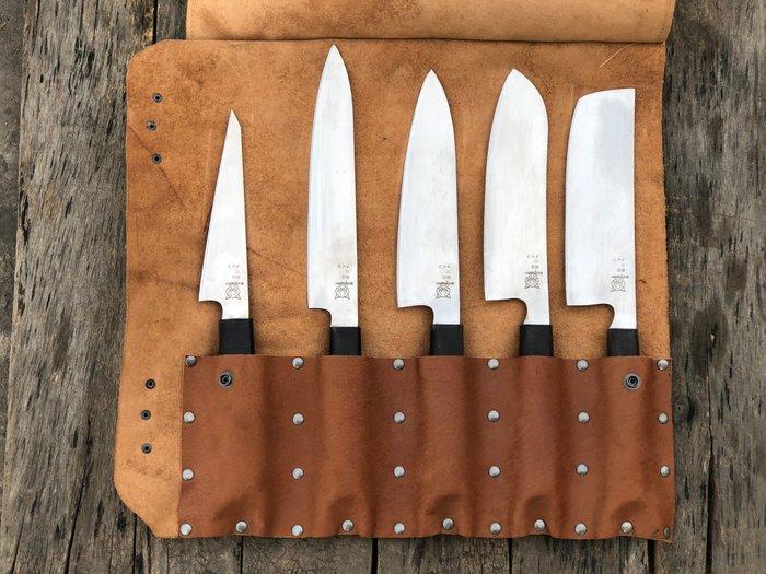 Keukenmes - Handgemaakte verzamelobjecten set koks messen, Antiek en Kunst, Antiek | Keukengerei