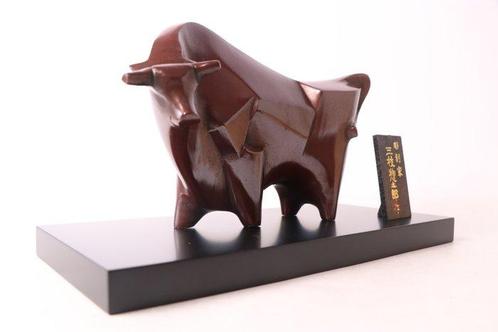 [Gratis verzending] Bronzen beeld Tkon – Vechtgeest Stier, Antiek en Kunst, Antiek | Overige Antiek