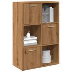 vidaXL Boekenrek 60,5x30x90 cm bewerkt hout artisanaal, Verzenden, Nieuw