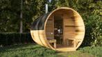Barrel sauna FinnWald, Luxe in uw eigen tuin! | Buiten sauna, Sport en Fitness, Nieuw, Complete sauna, Verzenden, Fins of Traditioneel