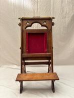 Stoel - Antieke Gotische Prie Dieu in Authentiek Design -