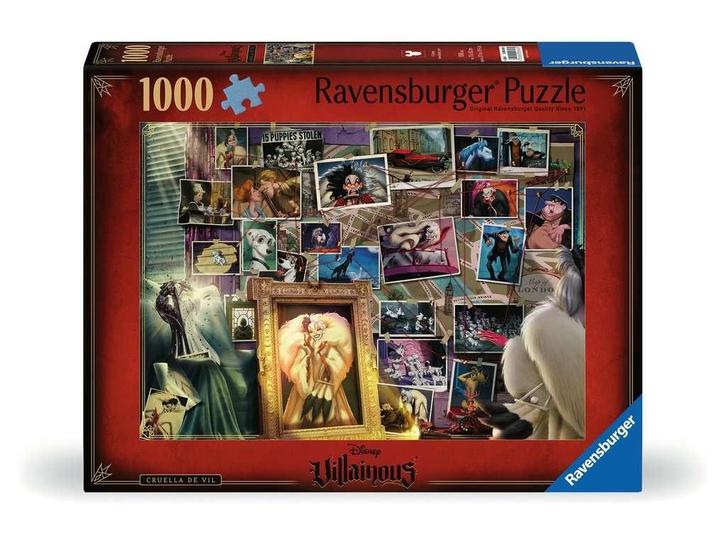Disney Villainous Cruella de Vil Puzzel (1000 stukken), Verzamelen, Disney, Ophalen of Verzenden