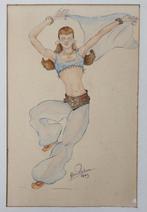 Han Rehm (1908-1970) - Oriëntaalse danseres - Art Deco, Antiek en Kunst