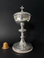 Ciborium - .950 zilver - 1850-1900 - Ciborium van zilver en, Antiek en Kunst
