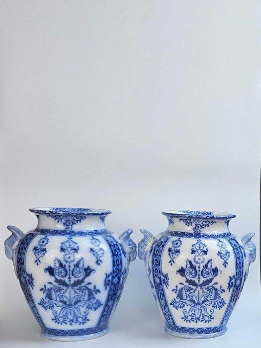 Petrus Regout - Vaas (2) - persglas, Antiek en Kunst, Curiosa en Brocante