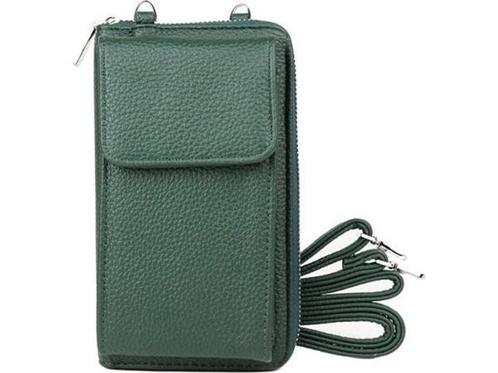 Veiling - iBello tasje met schouderband groen anti-skim RFID, Handtassen en Accessoires, Horloges | Dames, Nieuw