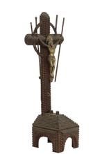 Antiek Crucifix - Hout - 1900-1910, Antiek en Kunst