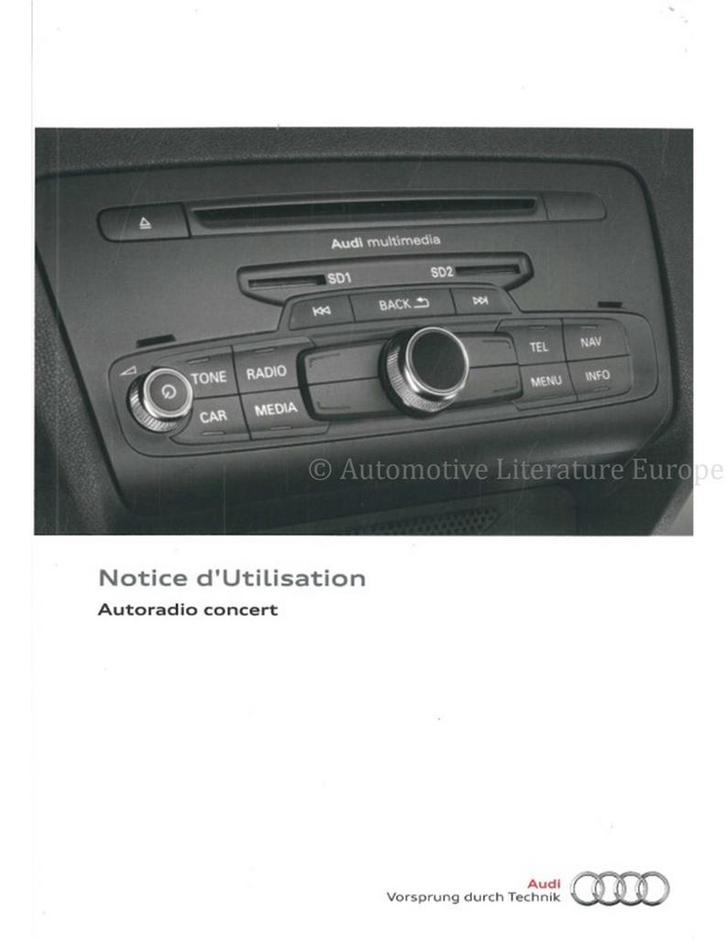 2014 AUDI INSTRUCTIEBOEKJE MMI FRANS, Auto diversen, Handleidingen en Instructieboekjes