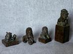 Vier Foo Dogs / Leeuwen - Brons - China - Eind 20e eeuw, Antiek en Kunst