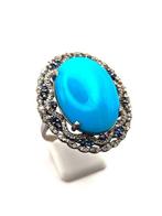 Sans prix de réserve - Bague Argent - 13.80ct. tw. Turquoise, Nieuw