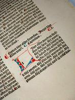 Nicolaus de Lyra - Sheet from Incunable Biblia latina Venice