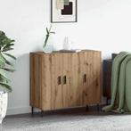 vidaXL Dressoir Bruin 90 x 34 x 80 cm Bewerkt hout, Huis en Inrichting, Kasten | Dressoirs, Verzenden, Nieuw