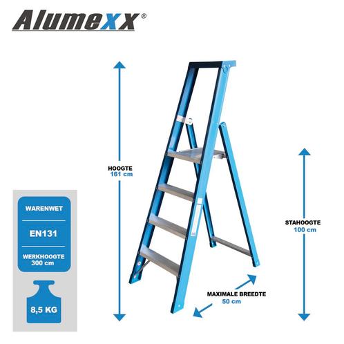 Alumexx BT bordestrap, Doe-het-zelf en Bouw, Ladders en Trappen, Trap, Nieuw, Verzenden