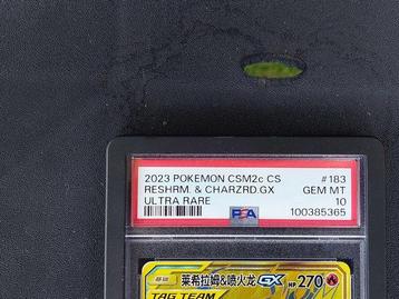 Pokémon - 1 Graded card - Charizard, Reshiram #183 Full art