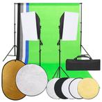 vidaXL Fotostudioset met verlichtingsset, achtergrond en, Audio, Tv en Foto, Fotografie | Fotostudio en Toebehoren, Verzenden