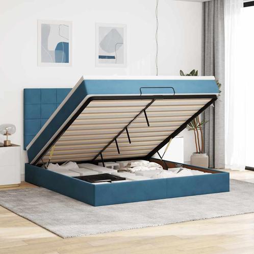 vidaXL Ottoman bed met matrassen 180x200cm fluweel, Huis en Inrichting, Slaapkamer | Bedden, Nieuw, Verzenden