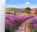 Raimondo Pacini (1974) - Flowery country road - Provence, Antiek en Kunst, Kunst | Schilderijen | Klassiek