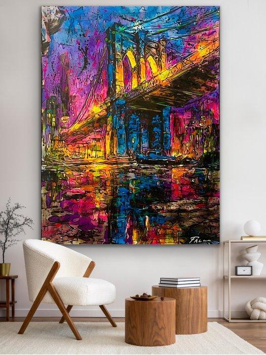 Joaquim Falco - BROOKLYN BRIDGE. XXL, Antiek en Kunst, Kunst | Schilderijen | Modern