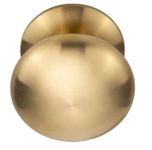 Voordeurknop BASIC LB65V Vast op Rozet PVD mat goud, Doe-het-zelf en Bouw, Hang- en Sluitwerk, Ophalen of Verzenden