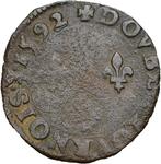 Frankrijk. Karel X de Bourbon (1589-1590). Double Tournois, Postzegels en Munten, Munten | Europa | Euromunten