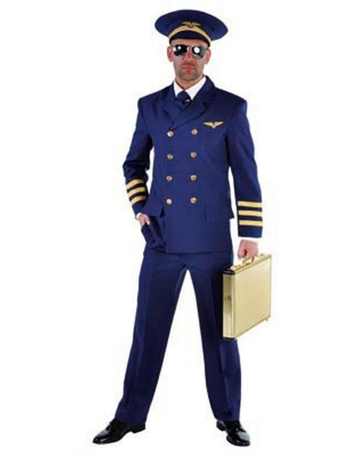 Piloot deluxe verkleed kostuum, Hobby en Vrije tijd, Feestartikelen, Ophalen of Verzenden