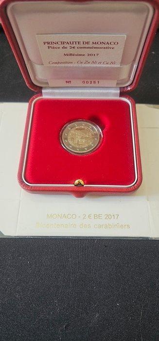Monaco. 2 Euro 2017 Carabiniers Proof (Zonder, Postzegels en Munten, Munten | Europa | Euromunten