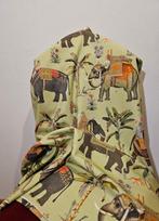 300x280cm! Indiaas textiel met majesteuze olifanten Jaipur