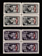 Suriname 1945 - Frankeerzegels - NVPH 217 + 219 in blok van