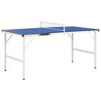 vidaXL Tafeltennistafel met net 5 feet 152x76x66 cm blauw, Sports & Fitness, Ping-pong, Verzenden