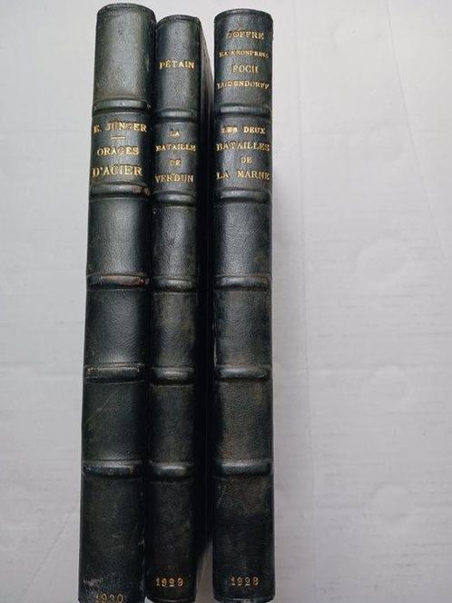 Ernst Jünger/Pétain/Joffre & Foch - Orage dacier/La, Antiek en Kunst, Antiek | Boeken en Manuscripten