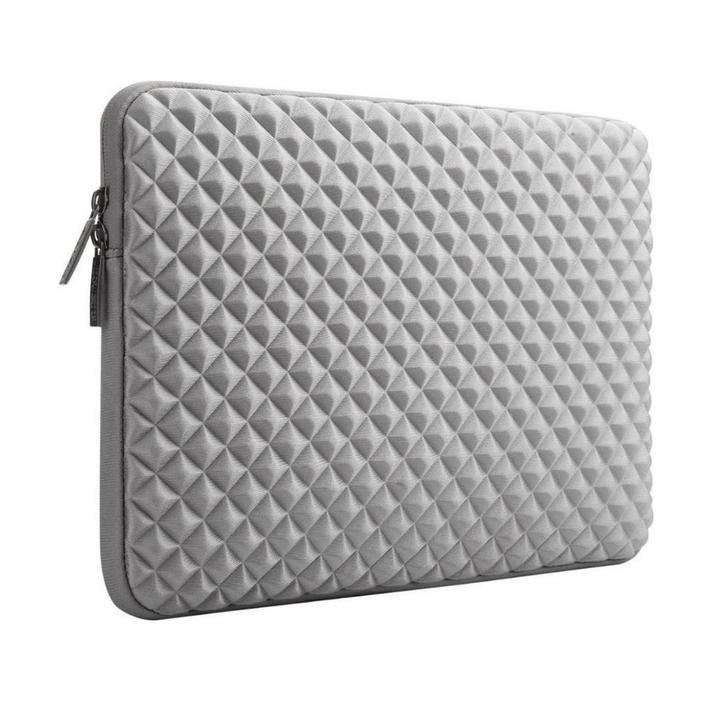 Laptop Sleeve 13 inch diamant look grijs, Computers en Software, Laptoptassen, Nieuw, Ophalen of Verzenden