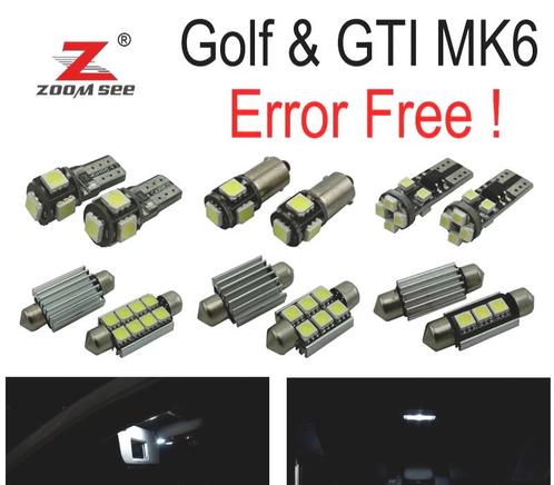 Kit 14 Ampoules Led Intérieur Pour Volkswagen Vw Gti Golf6 G, Auto-onderdelen, Verlichting, Verzenden