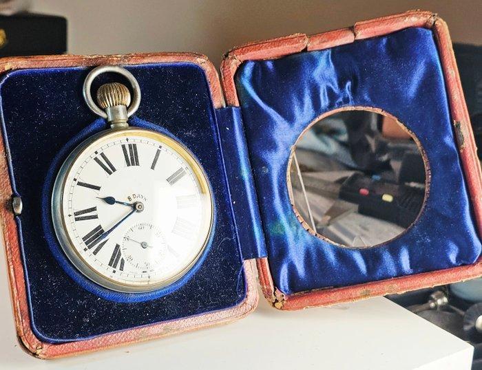 8 days - Goliath swiiss 8days brevet - 55258 - 1850-1900, Handtassen en Accessoires, Horloges | Heren