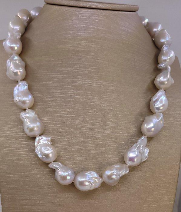 Zonder Minimumprijs - Halsketting 13x15 mm Barok Edison, Handtassen en Accessoires, Kettingen