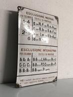 Emaille bord - Industrieel - Italië - jaren 1940 - Emaille,, Antiek en Kunst