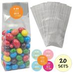 Fako Bijoux® - Uitdeelzakjes Met Sluitstickers - 20 Stickers, Diversen, Cadeauverpakkingen, Verzenden, Nieuw