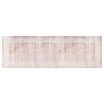 vidaXL Vloerkleed wasbaar anti-slip 80x300 cm beige, Huis en Inrichting, Stoffering | Tapijten en Vloerkleden, Verzenden, Nieuw