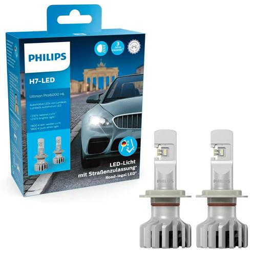 Philips H7-LED Ultinon Pro6000 HL 11972U6000X2 Autolampen, Autos : Pièces & Accessoires, Éclairage, Enlèvement ou Envoi