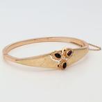 Armband - 14 karaat Geel goud - Granaat, Handtassen en Accessoires, Nieuw